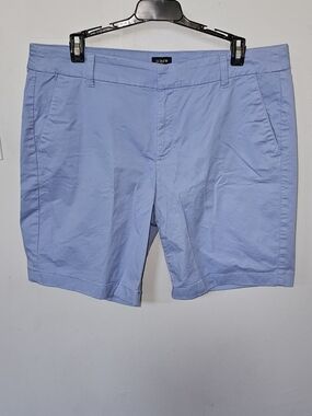 J.Crew Women's Chino Shorts Size 12 Periwinkle Blue Casual